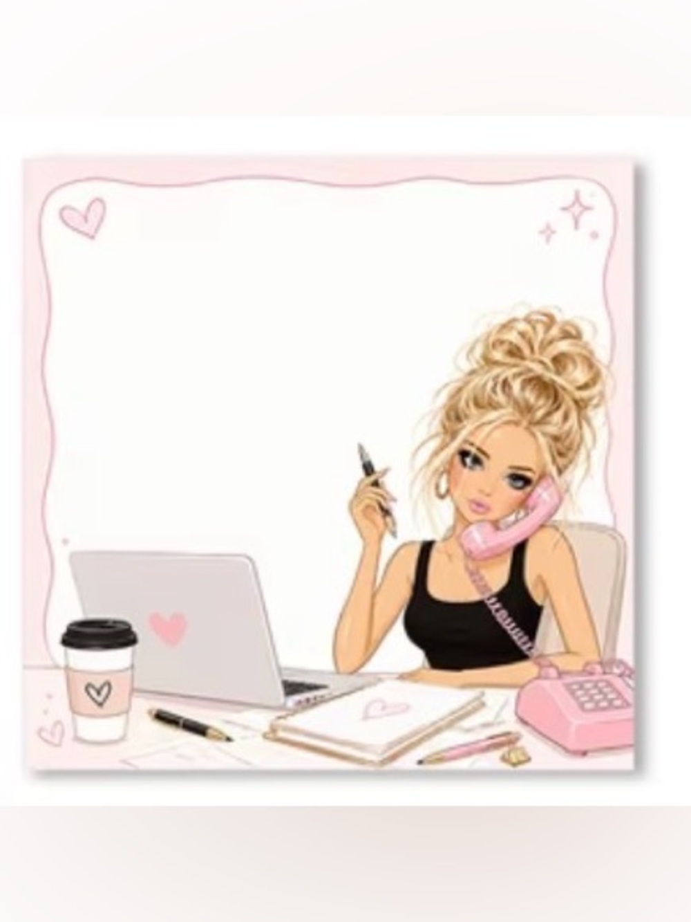 Girl Boss Sticky Notes - 50 Sheets